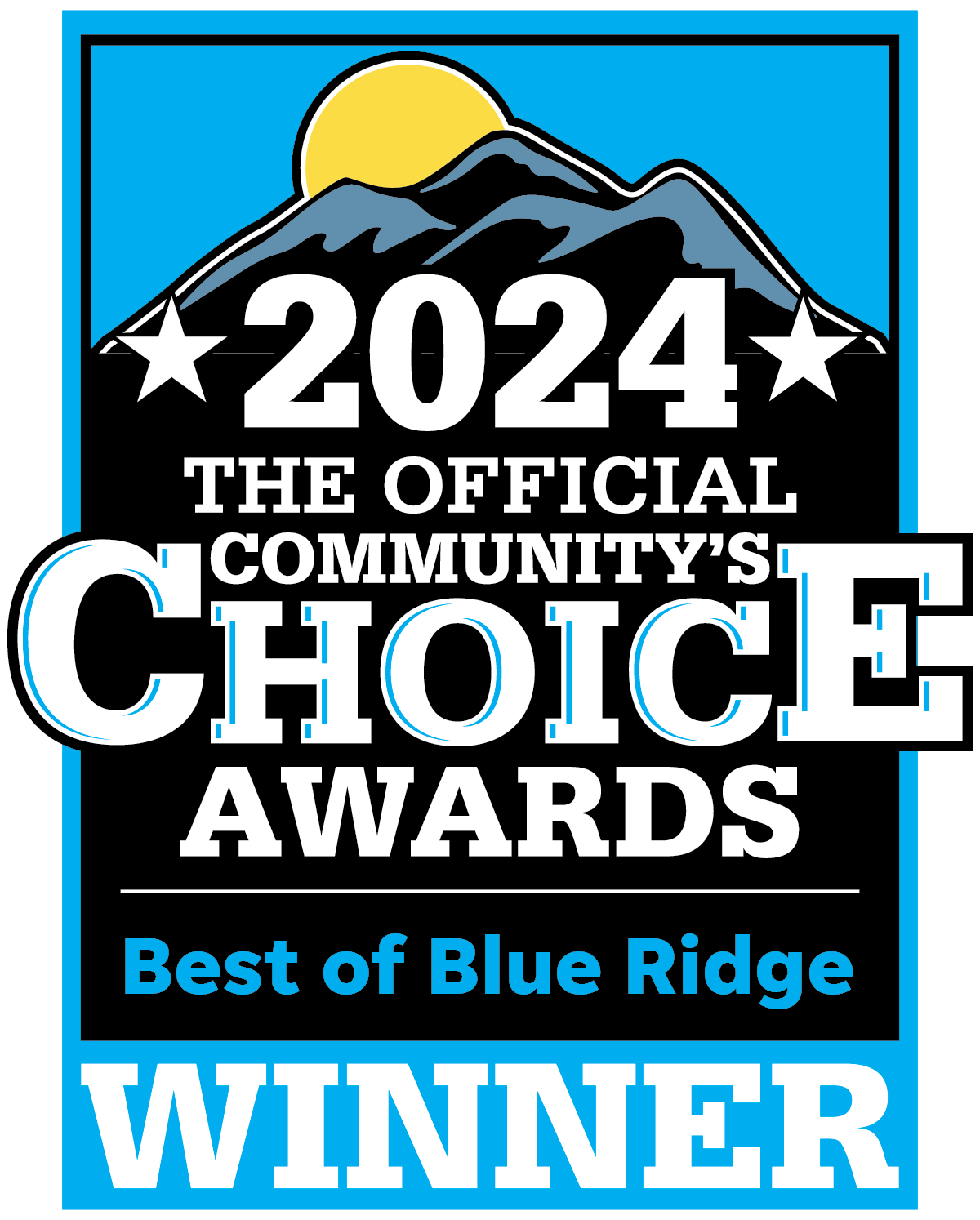 The official community 's choice awards best of blue ridge winner