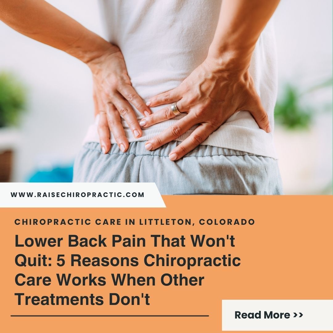 Lower Back Pain That Won't Quit: 5 Reasons Chiropractic Care Works When Other Treatments Don't