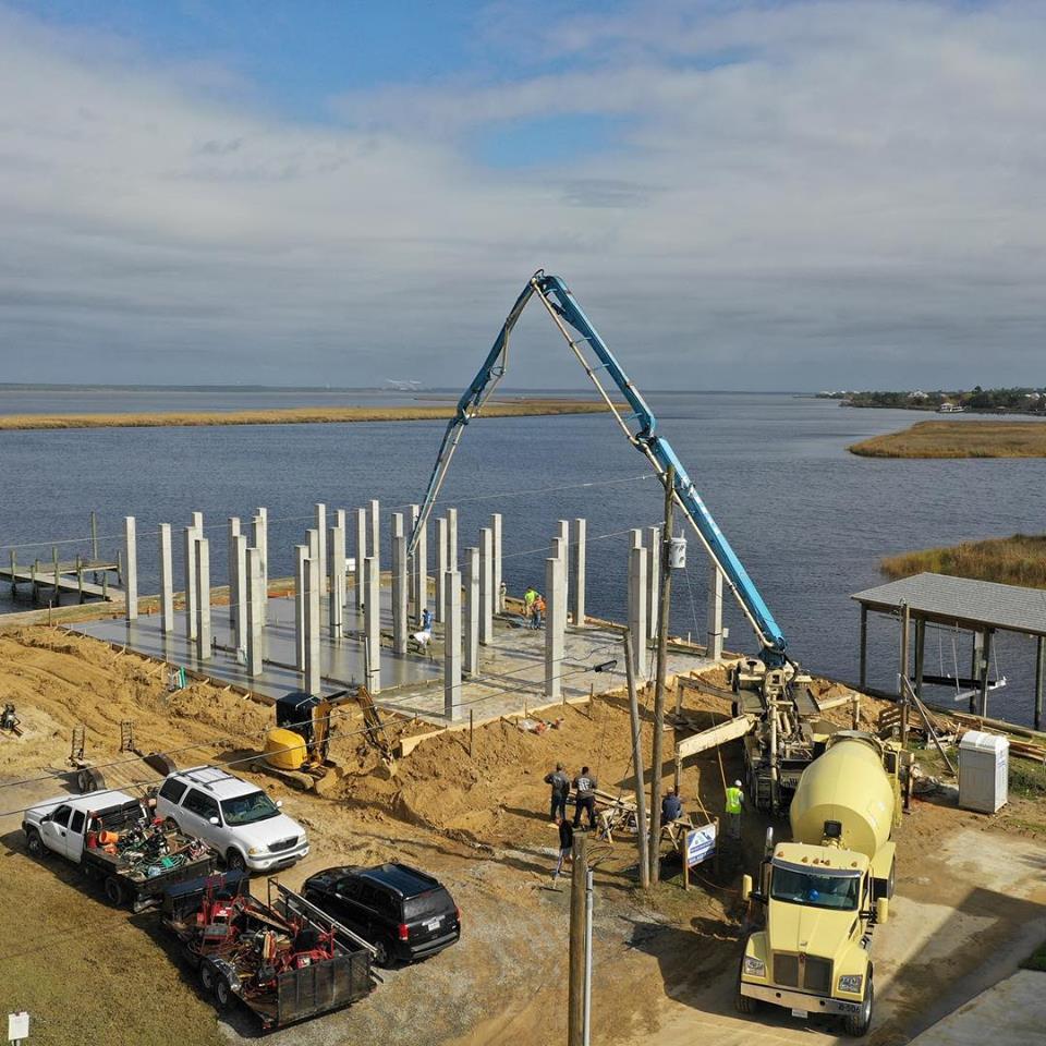 New Construction Beside the Bay — Biloxi, MS — C. Mason Concrete