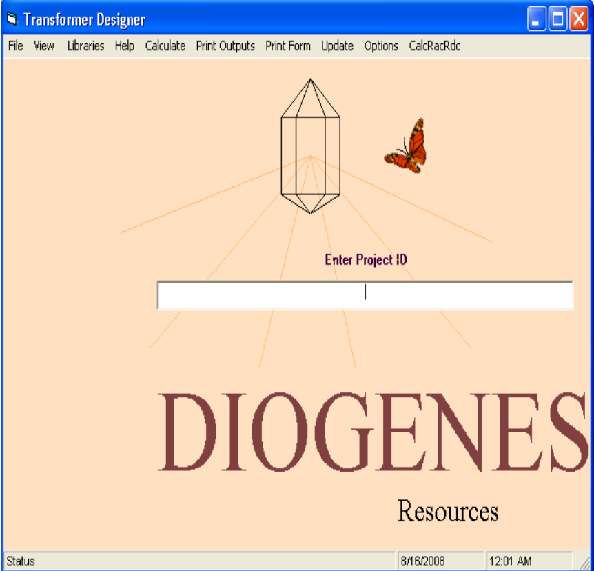 A computer screen shows the auto design form