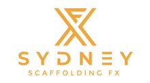 Sydney Scaffolding FX company logo featuring a gold stylised 