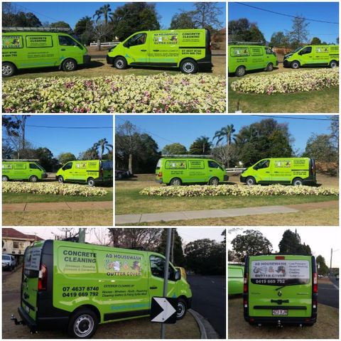 AD Housewash Van — Pressure Cleaning Services in Toowoomba, QLD