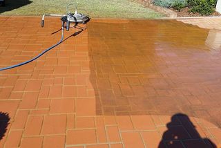 Cleaning Floor — Pressure Cleaning Services in Toowoomba, QLD