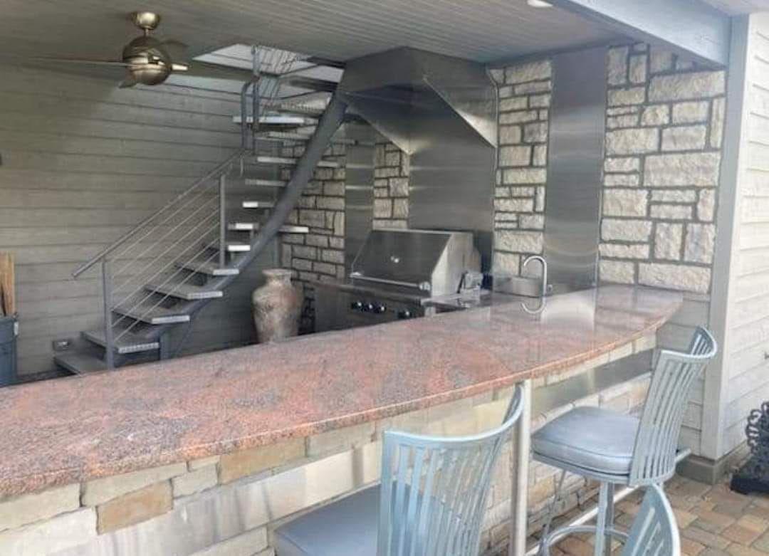 There is a staircase leading up to the second floor of the house.