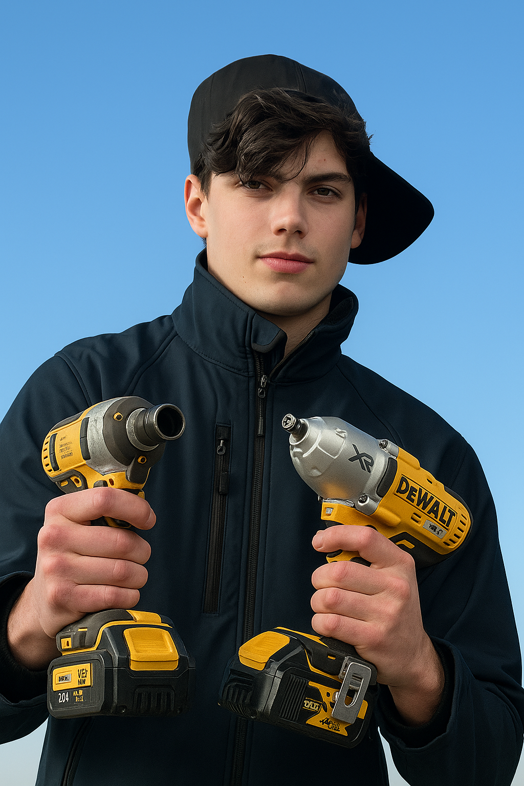 Een man in een wit overhemd lacht voor de camera