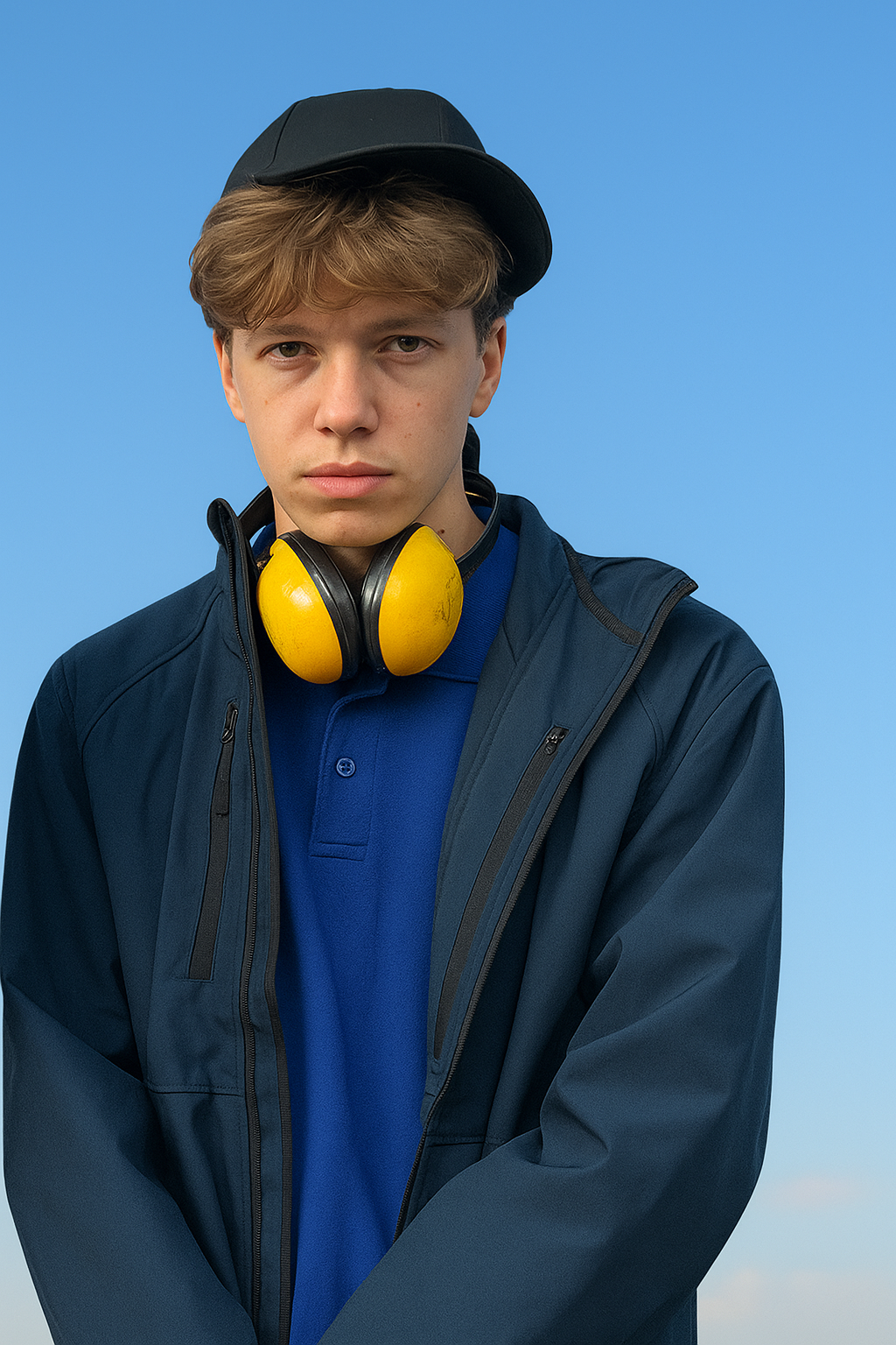 Een man in een wit overhemd lacht voor de camera