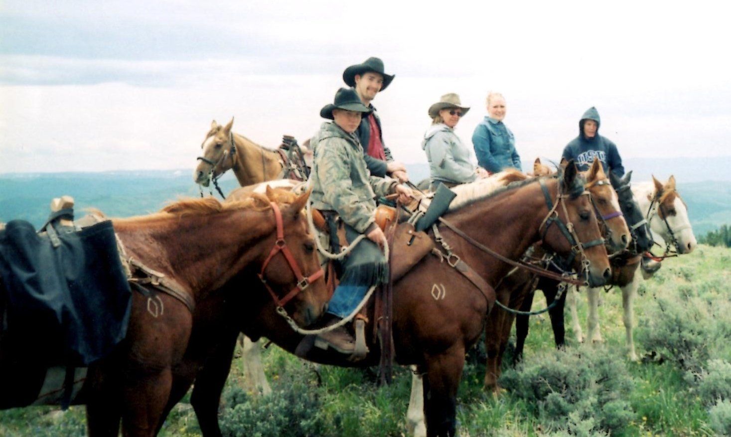 Wyoming pack trip Bridger - Teton National Forest in Western Wyoming