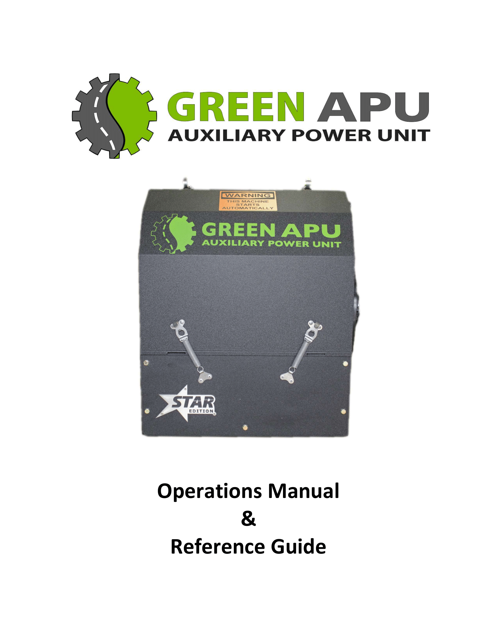 Green APU Auxiliary Power Unit Page One - Rome, NY - R.B. Humphreys, Inc.