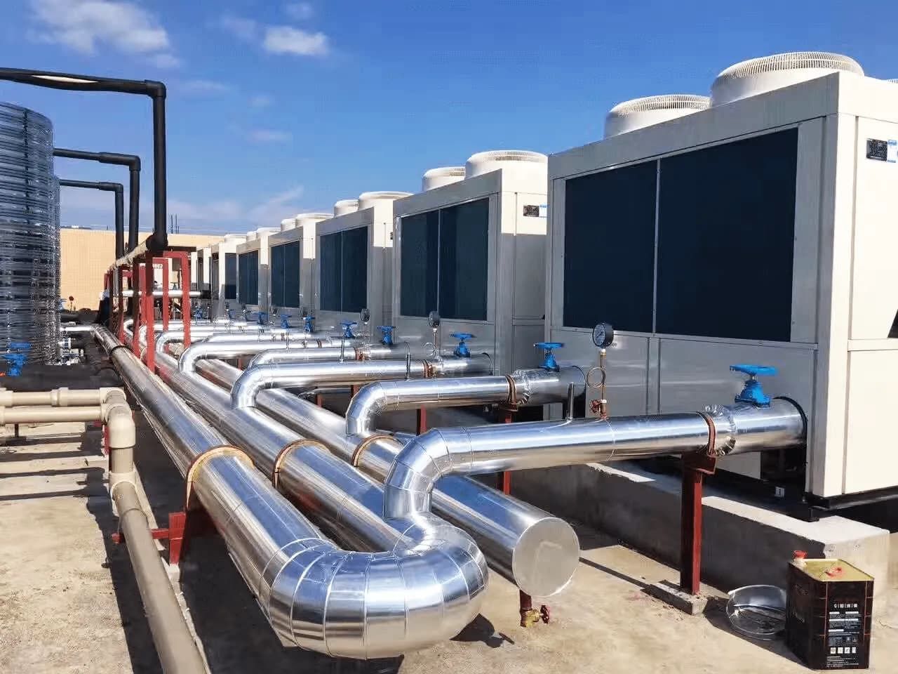 HVAC Units on A Rooftop with Insulated Pipes — Active Airconz in Western Australia Urban, Rural & Remote, QLD