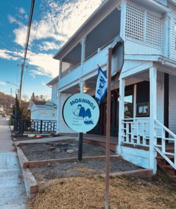 Exterior of building with signage.
