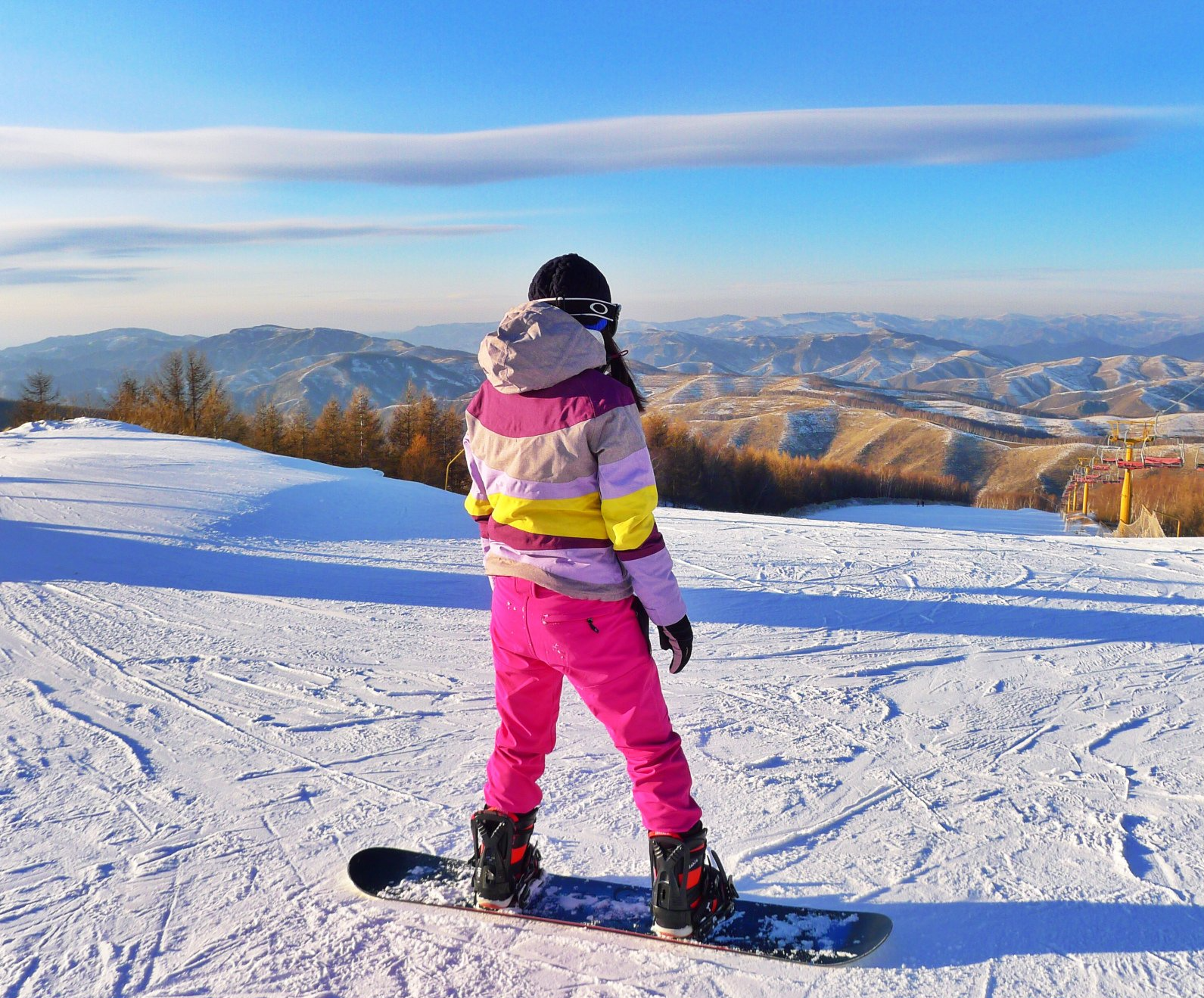 Person skiing on Belleayre Mountain in Upstate New York