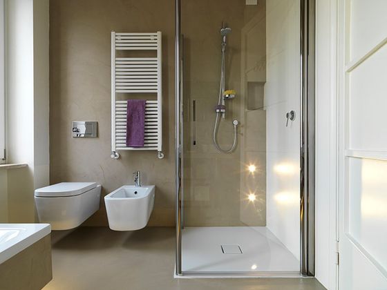 Modern Bathroom with Shower — Hollywood, Florida — Century Glass & Mirror