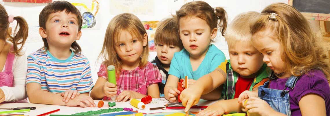 Kids doing their activities - Childcare in Chelmsford, MA