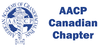 Logo of the American Academy of Craniofacial Pain Canadian Chapter, blue on white.