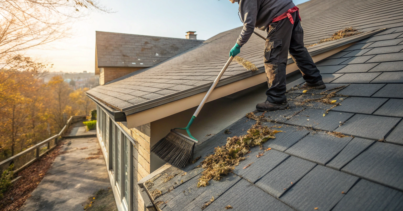A wooden fence is sitting in the middle of a grassy field.