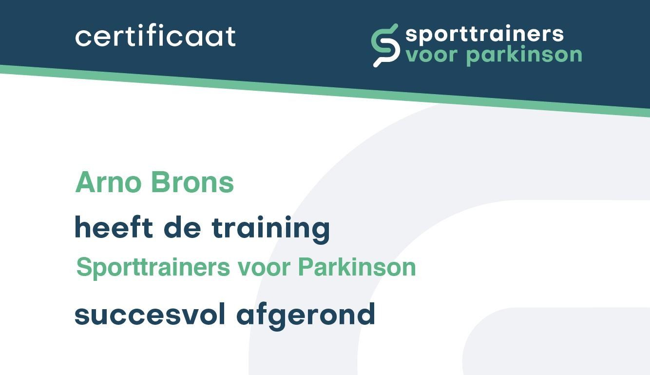 diploma sporttrainer voor parkinson