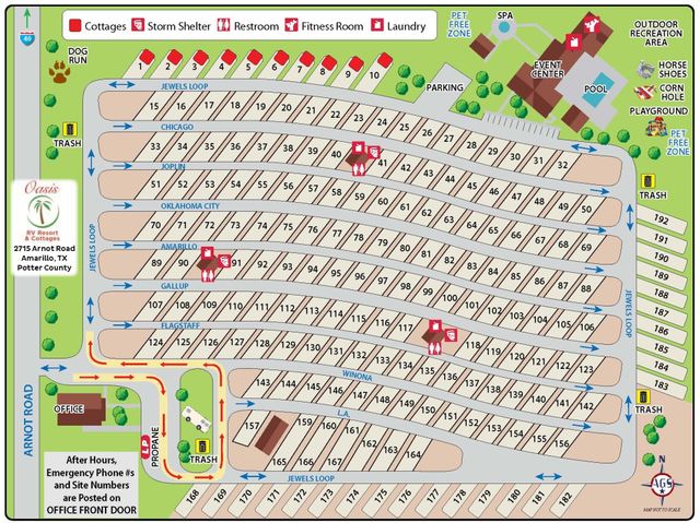 Durango Rv Park Map Oasis Rv Resort - Make A Reservation