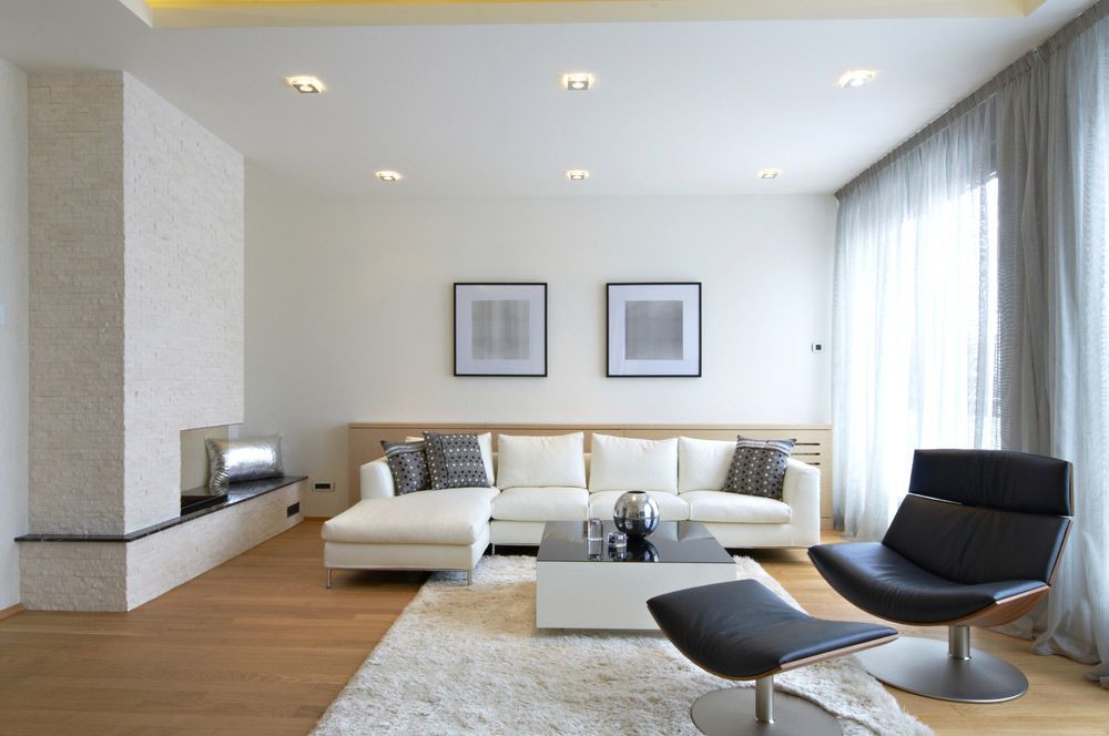 Stylish Interior of a Modern Living Room — Blinds in Bogangar, NSW