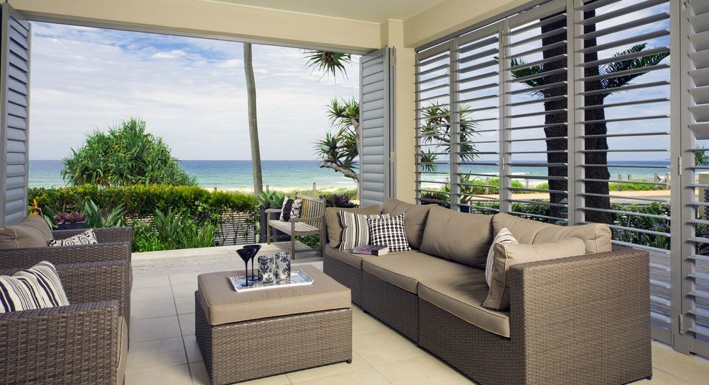 Blinds Open With a View of Sea — Blinds in Bogangar, NSW