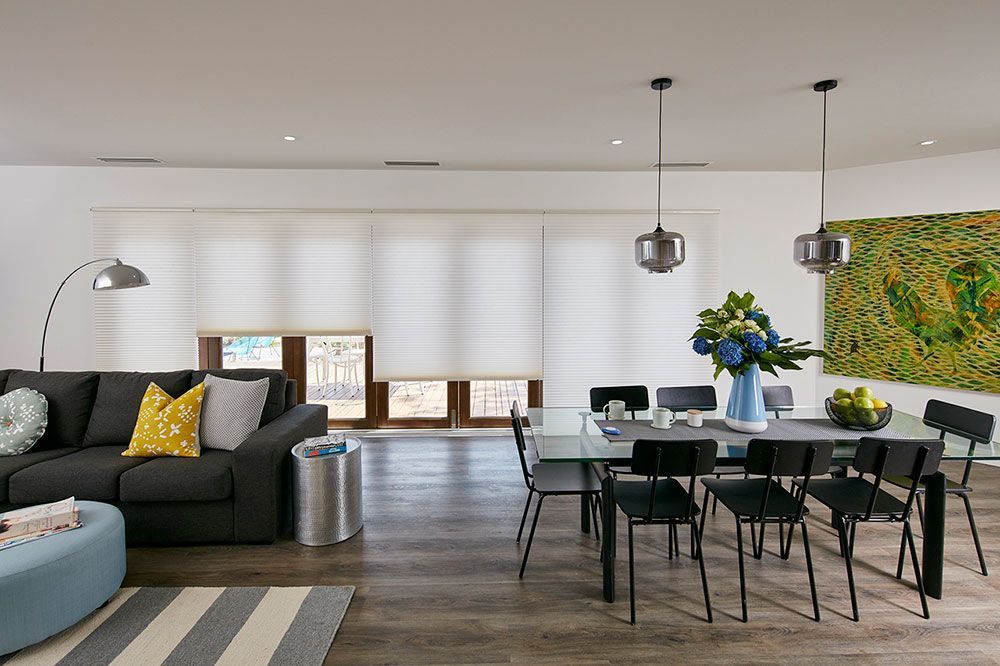 Duette 2 Blinds Lounge Dining — Blinds in Bogangar, NSW