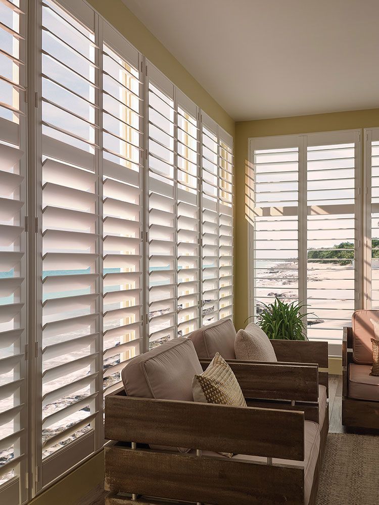 white window shutters