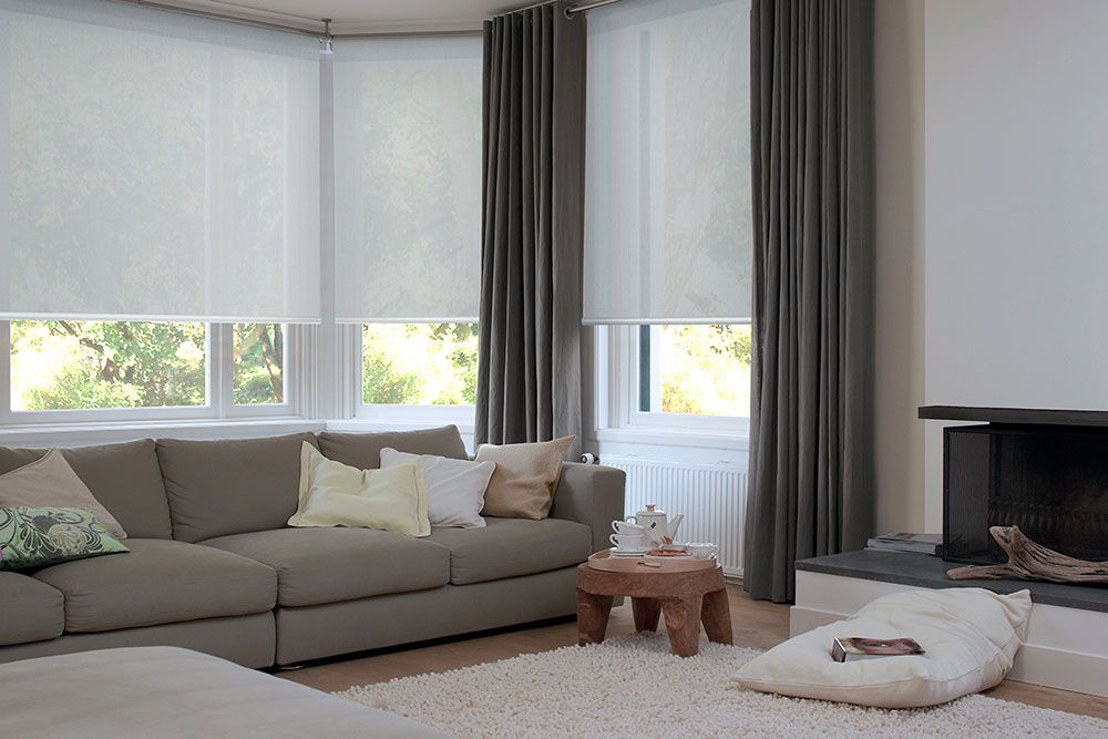 Roller Blinds & Curtains Lounge Room — Blinds in Bogangar, NSW