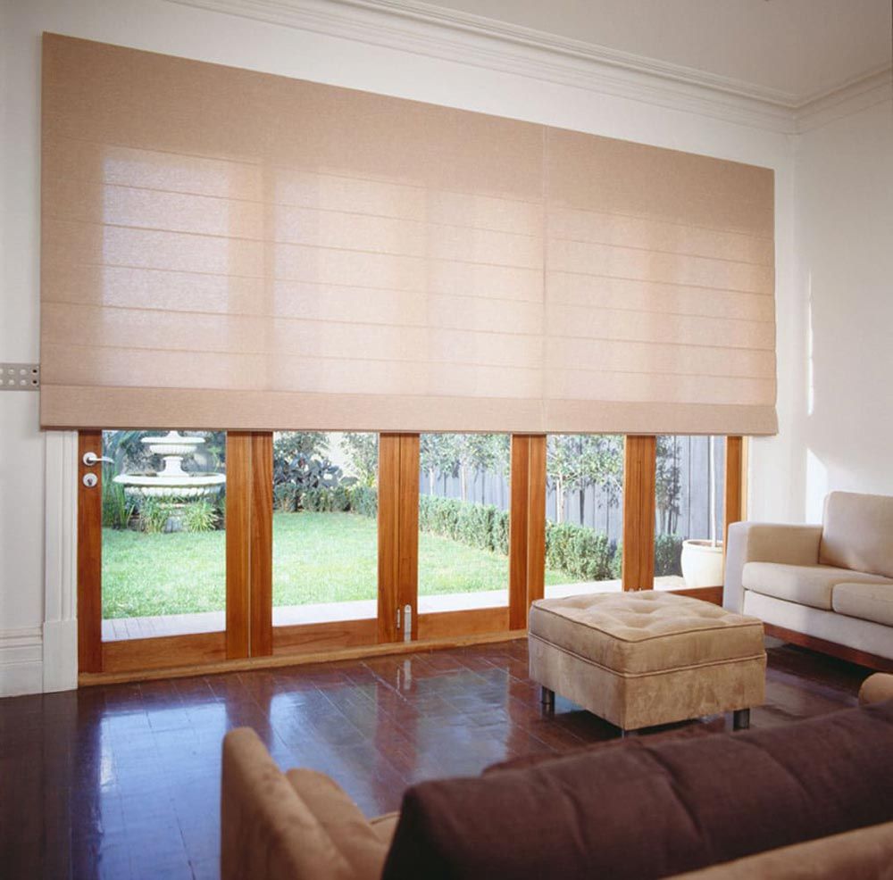 Roman 6 Blinds Lounge Room — Blinds in Bogangar, NSW