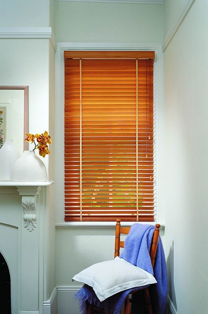 Timber Venetians Corner Window — Blinds in Bogangar, NSW
