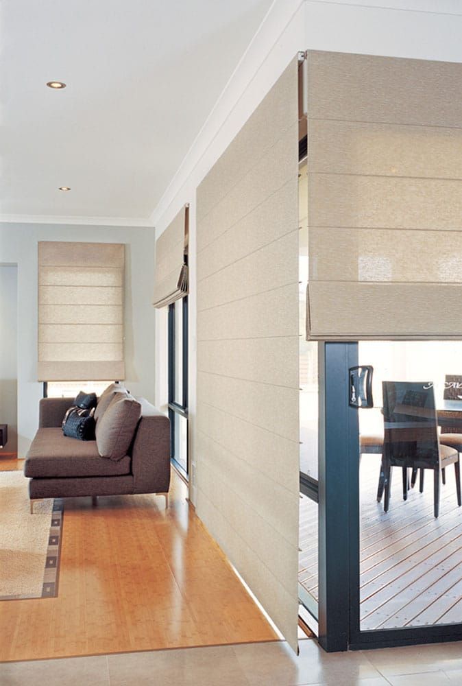 Stylish Dining Room with Web Blinds — Blinds in Bogangar, NSW