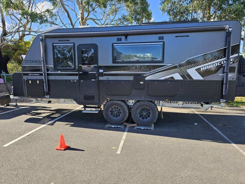Front Side A Titanium Trailer Caravan — A Weigh In - Mobile Weighing Solutions in Noraville, NSW