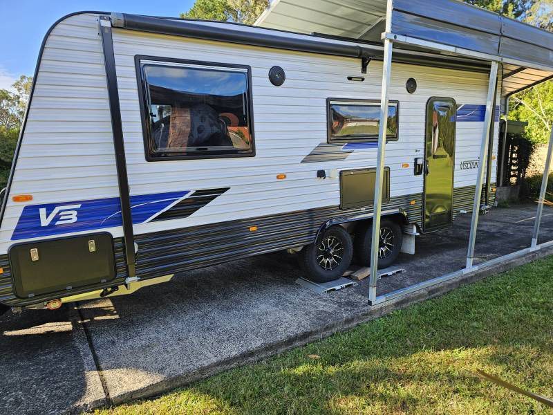 Side Right A RV Caravan — A Weigh In - Mobile Weighing Solutions in Noraville, NSW