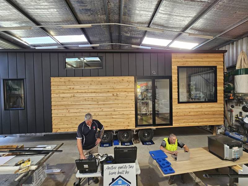 A Tiny House Is Being Built By Another Home Build — A Weigh In - Mobile Weighing Solutions in Noraville, NSW