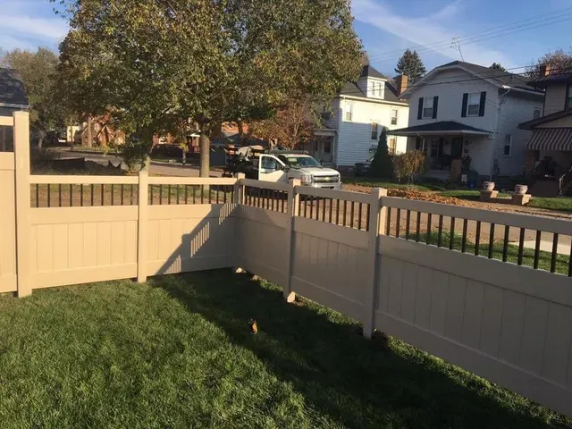 Brown Vinyl Fence — Pittsburgh, PA — Affordable Fence & Railing, LLC