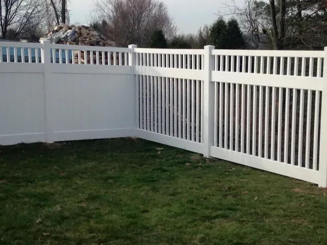 Corner of a White Fence — Pittsburgh, PA — Affordable Fence & Railing, LLC