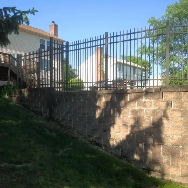 Steel Fence on Uneven Ground — Pittsburgh, PA — Affordable Fence & Railing, LLC