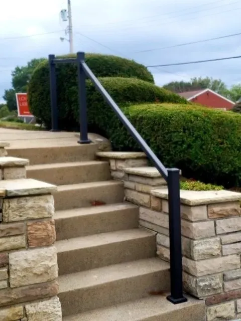 Black Metal Railing For Stairs — Pittsburgh, PA — Affordable Fence & Railing, LLC