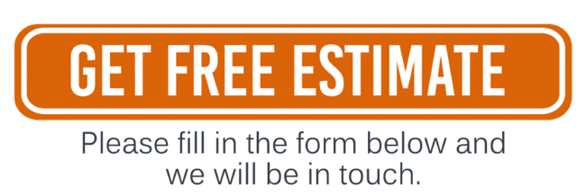 Orange button with text