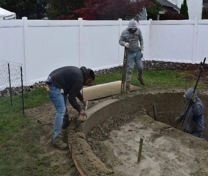 Excavation — Elmer, NJ — Del Val Pools & Spas