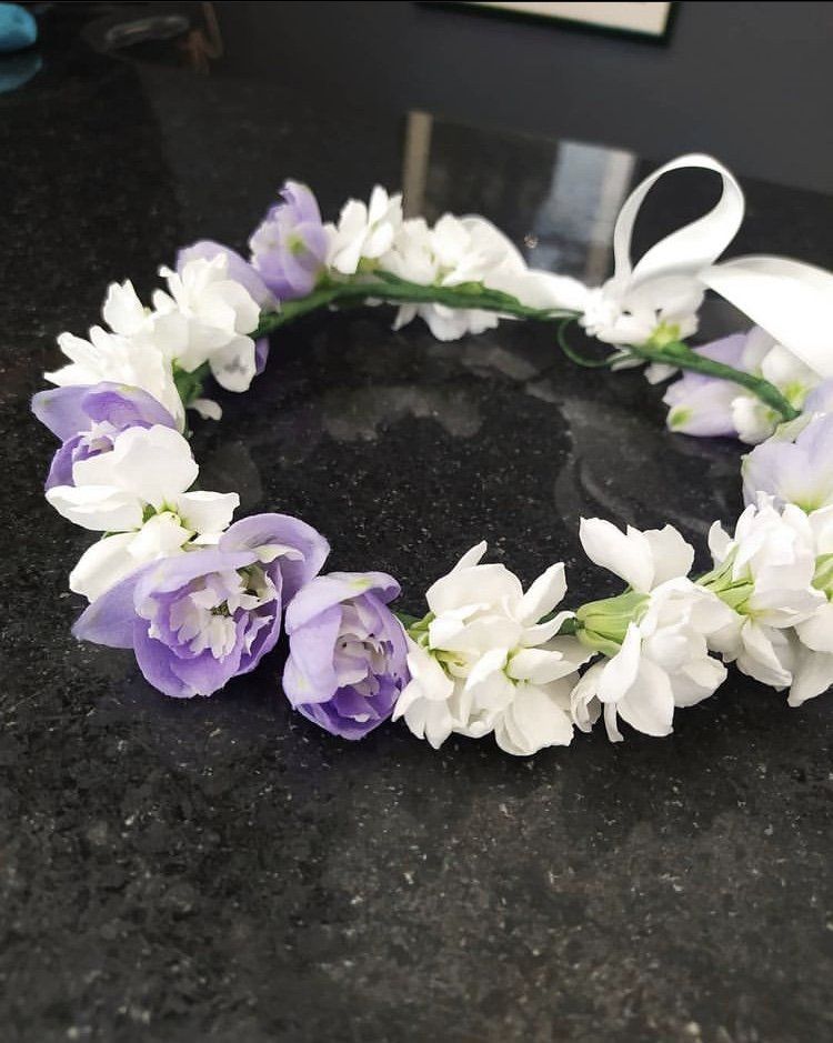 coroncina bambina comunione Fiorista Rischi La Spezia