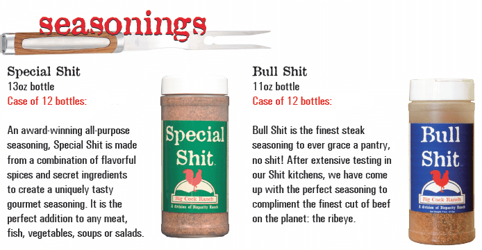 Special Shit Seasonings, Sauces & Dips