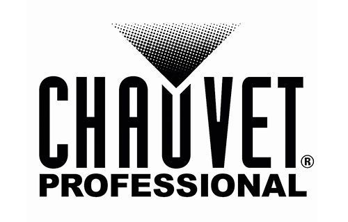 A black and white logo for chauvet professional on a white background.