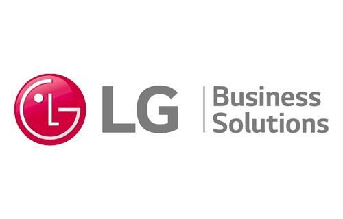Lg business solutions logo on a white background