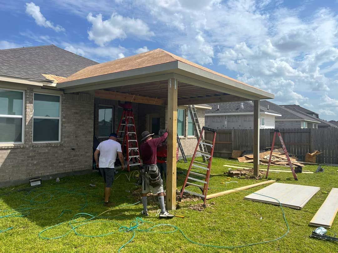 Covered patio construction