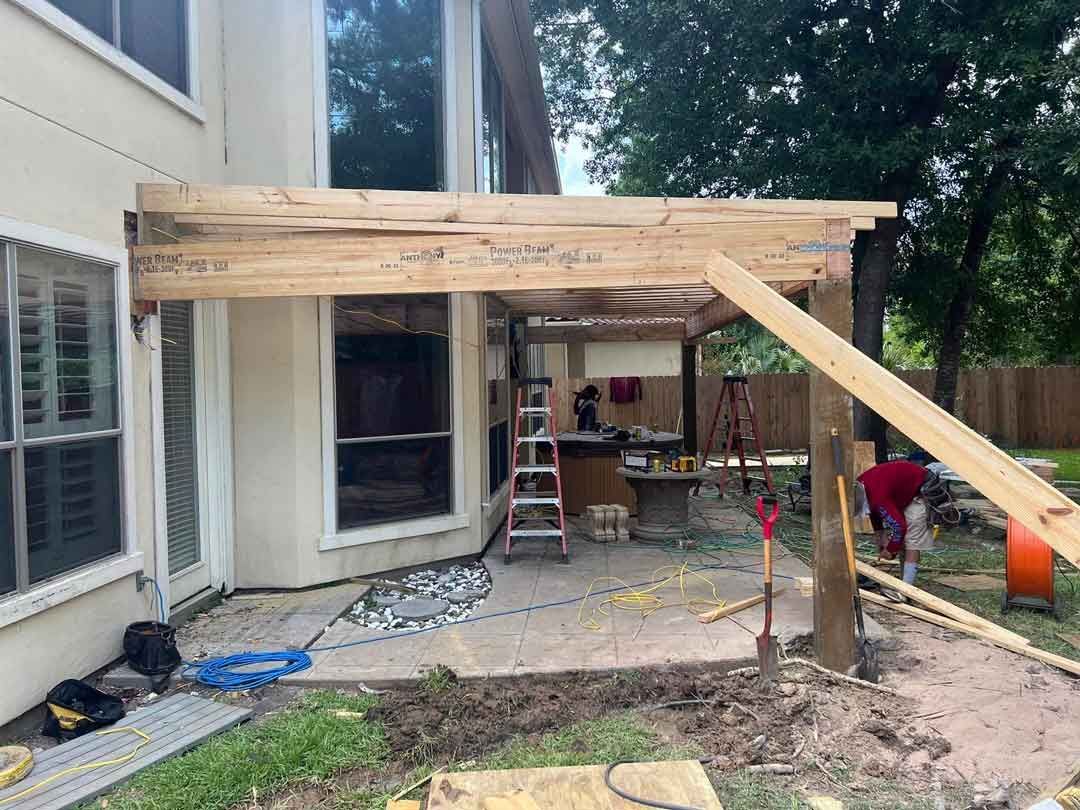 Site Preparation Covered Patio