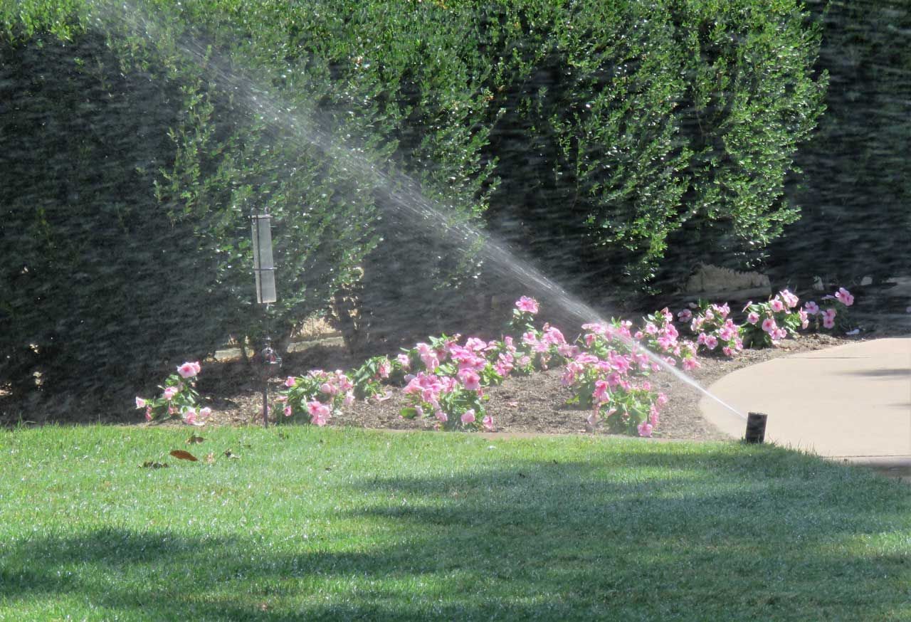 Watering system for yards and gardens