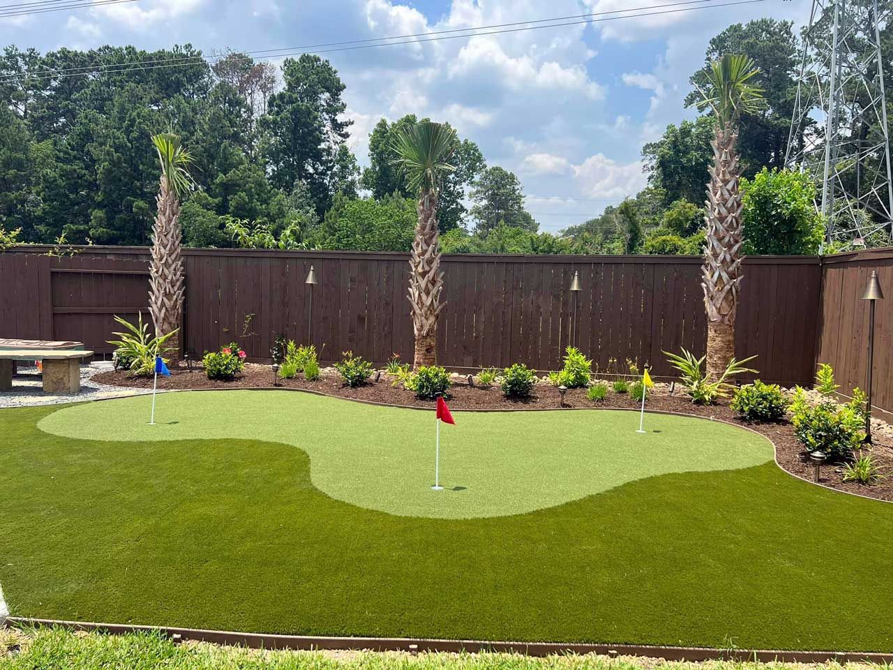 Artificial turf and turf mini golf project