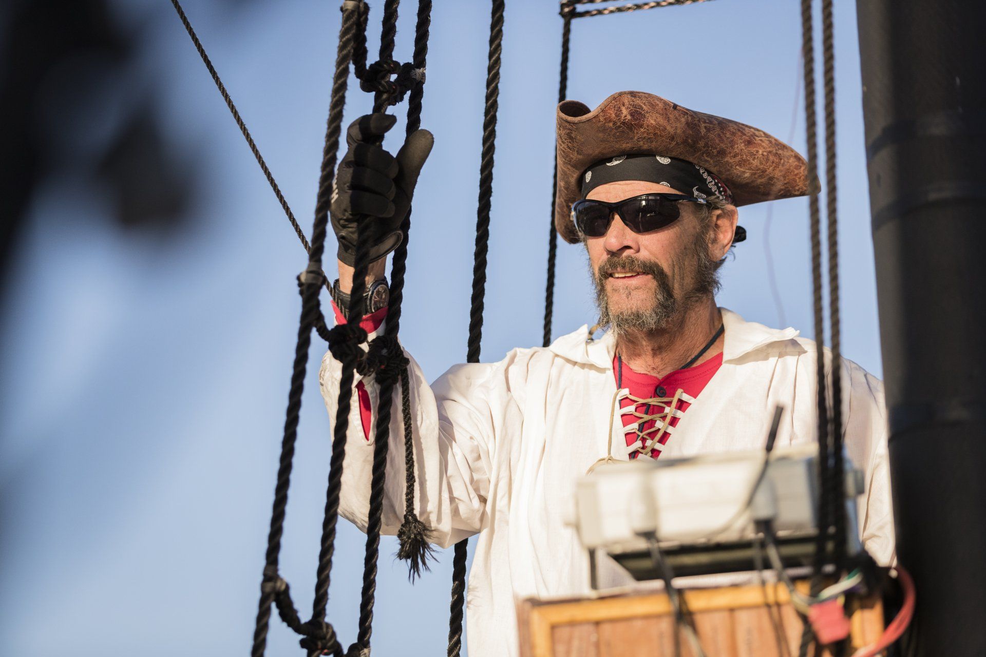 Man dressed as pirate