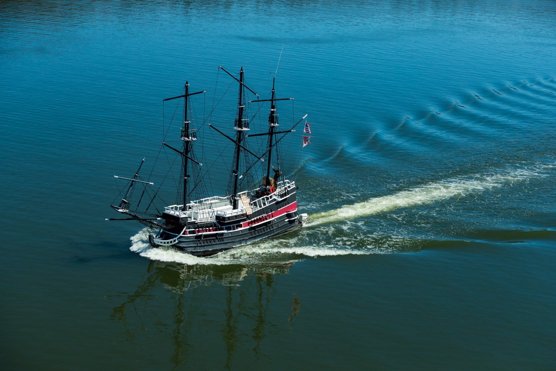 Pirate ship in Big Bear Lake CA