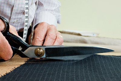 Tailor Cutting Fabric Tailor Cutting Fabric