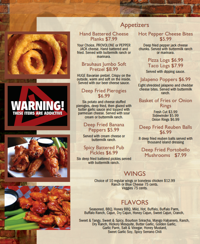 Food Specials Meadville & Edinboro, PA Hitchy's Tavern & Grille
